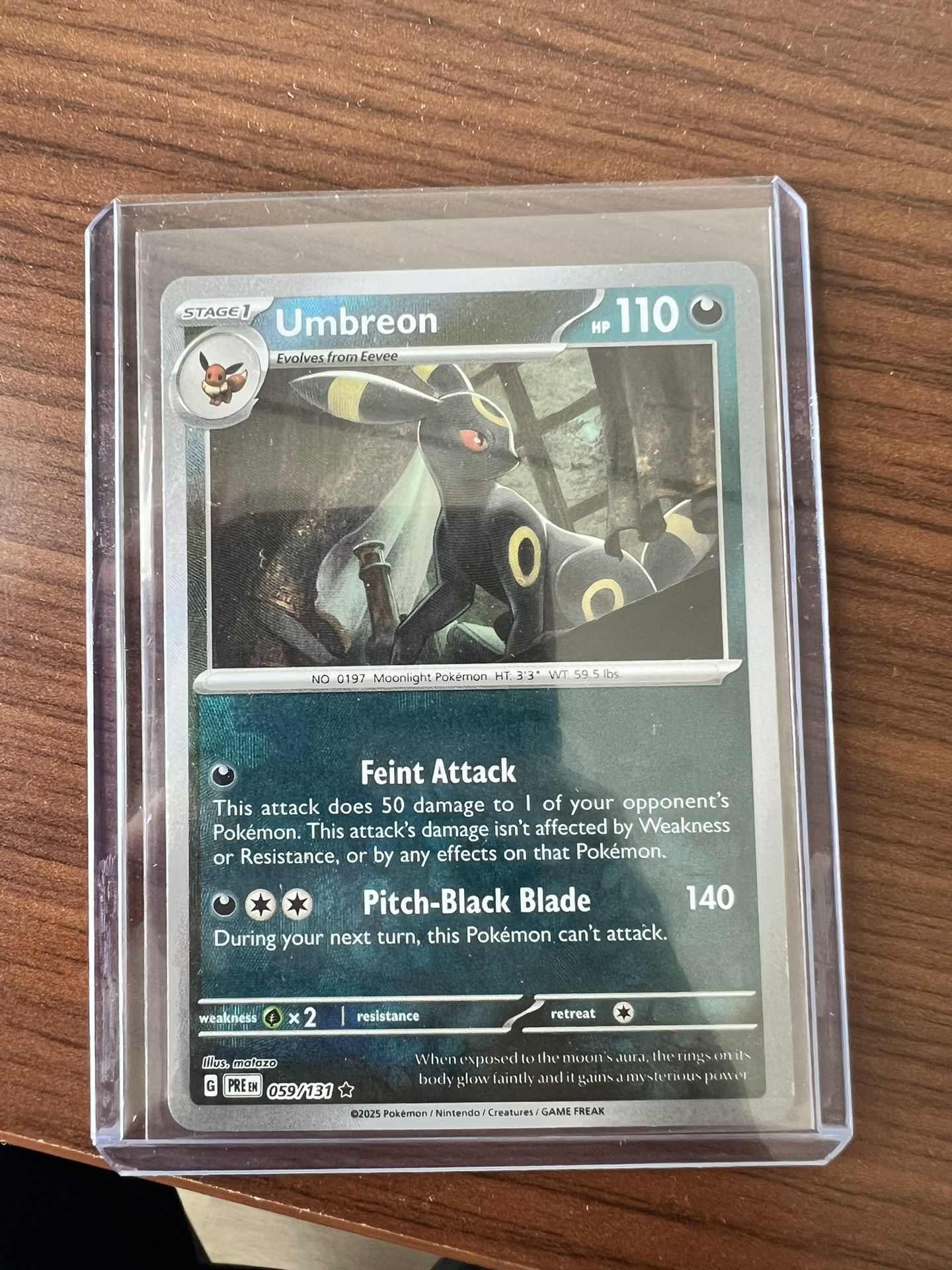 Pokemon Prismatic Evolutions Umbreon Master ball