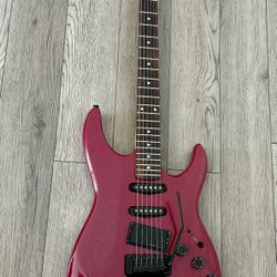 80 Kramer Striker 600ST Electric Guitar Flip Flop Pink