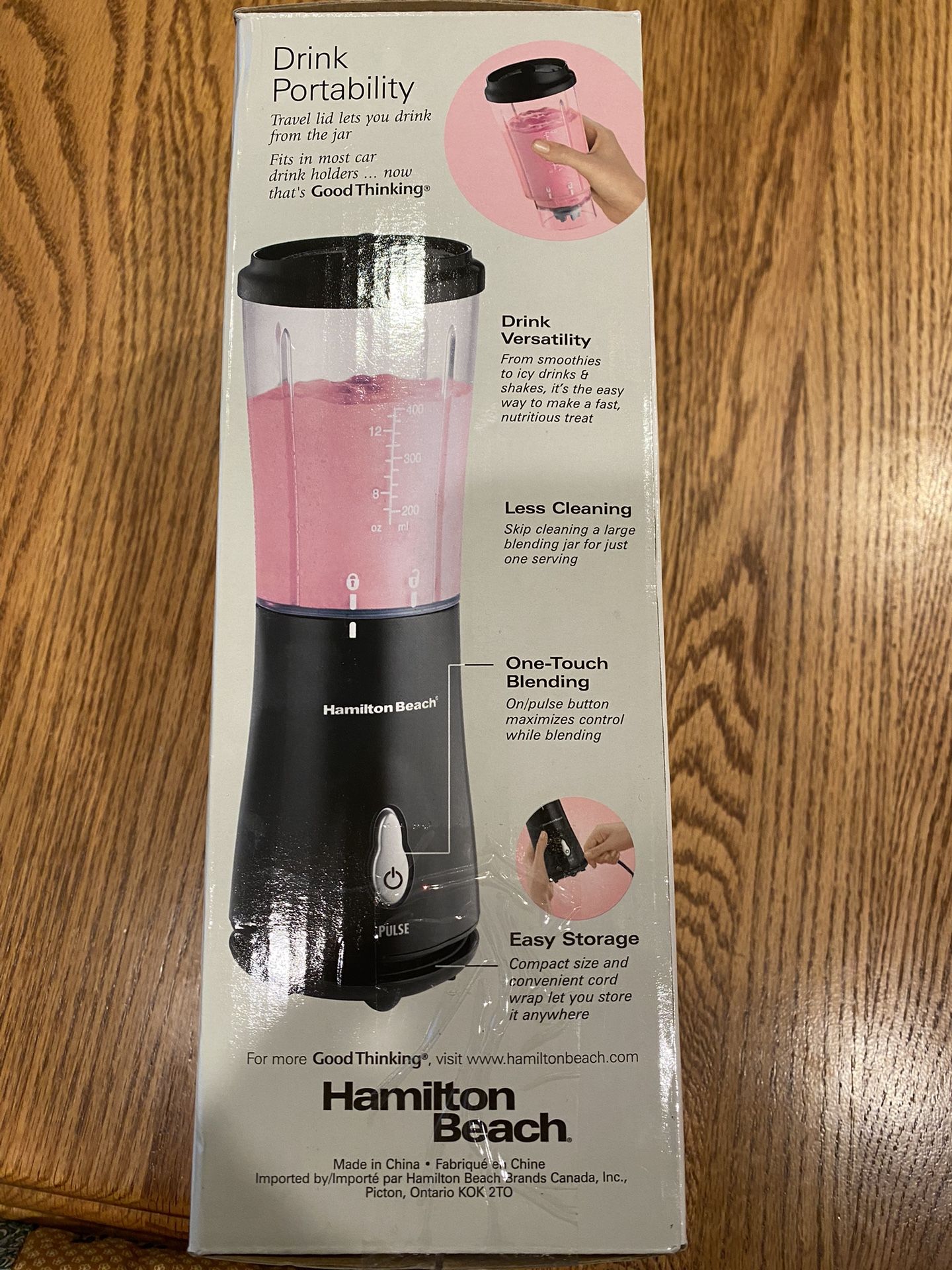 New Hamilton Beach Single Serve Blender 51101B Smoothies Shakes and more