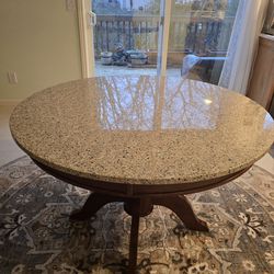 Kitchen round table .