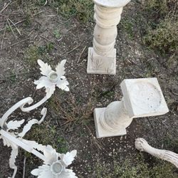 Set Of Wood Pedestals 