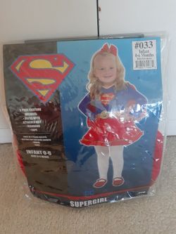 SUPERGIRL COSTUME 0-6 MONTHS