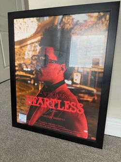 The Weeknd signed poster