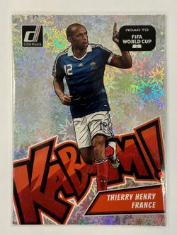 Thierry Henry Oversized Kaboom Card #18 – France Legend / Donruss FIFA World Cup