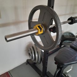 Squat/bench Press Joe Weider 255 lbs iron weight set