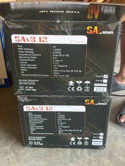 SUNDOWN V3 12 INCH SUBS