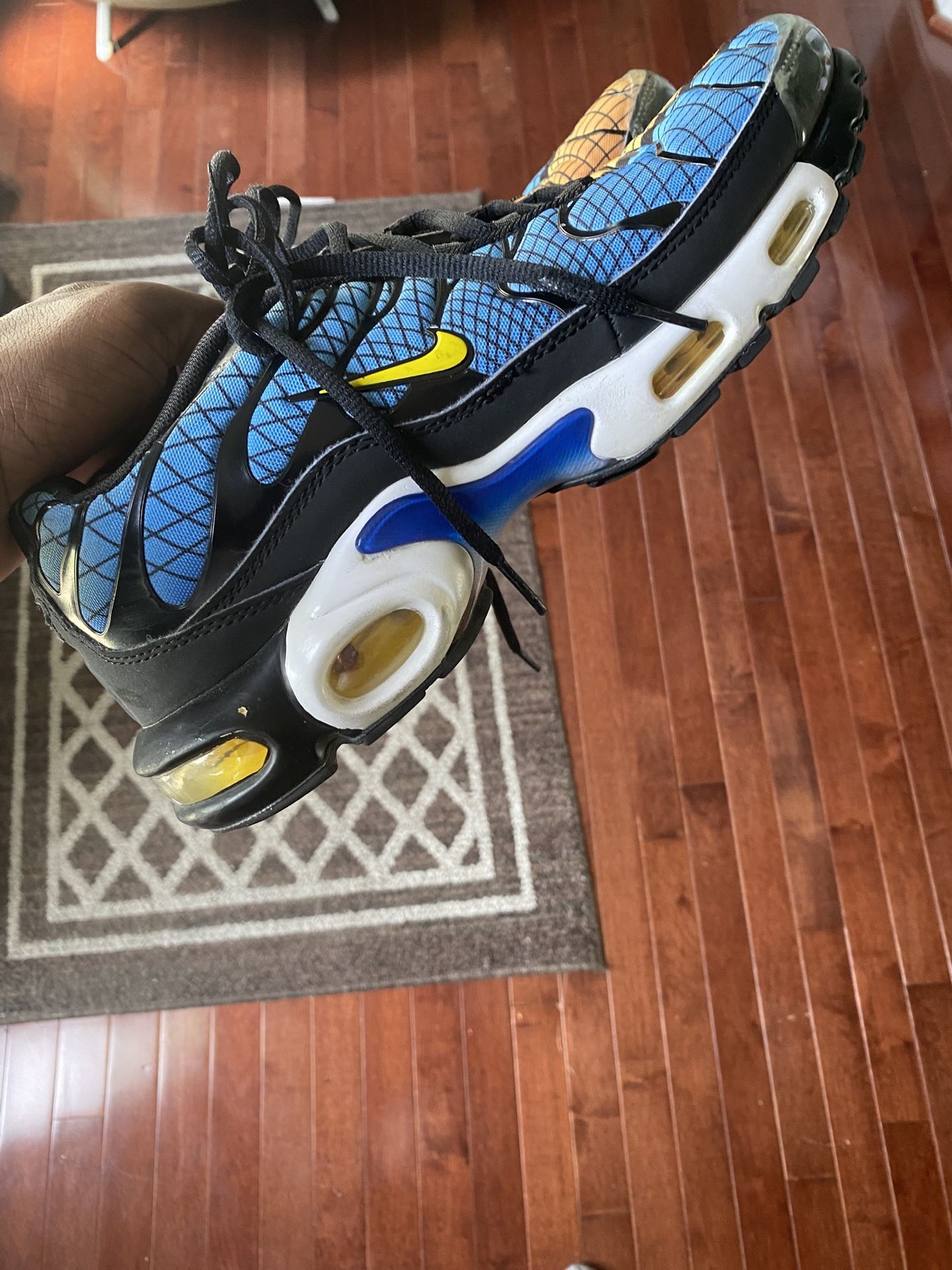 2018 NIKE AIR MAX PLUS TN SE GREEDY SUNSET ORANGE BLUE MULTI
