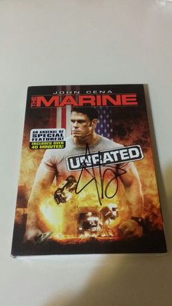 John Cena Autographed unopened Marine DVD.