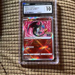 Radiant Charizard Pokemon Card CGC 10