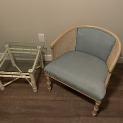 Chair With End Table 