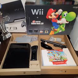 Nintendo Wii In Box New Super Mario Bros. Edition