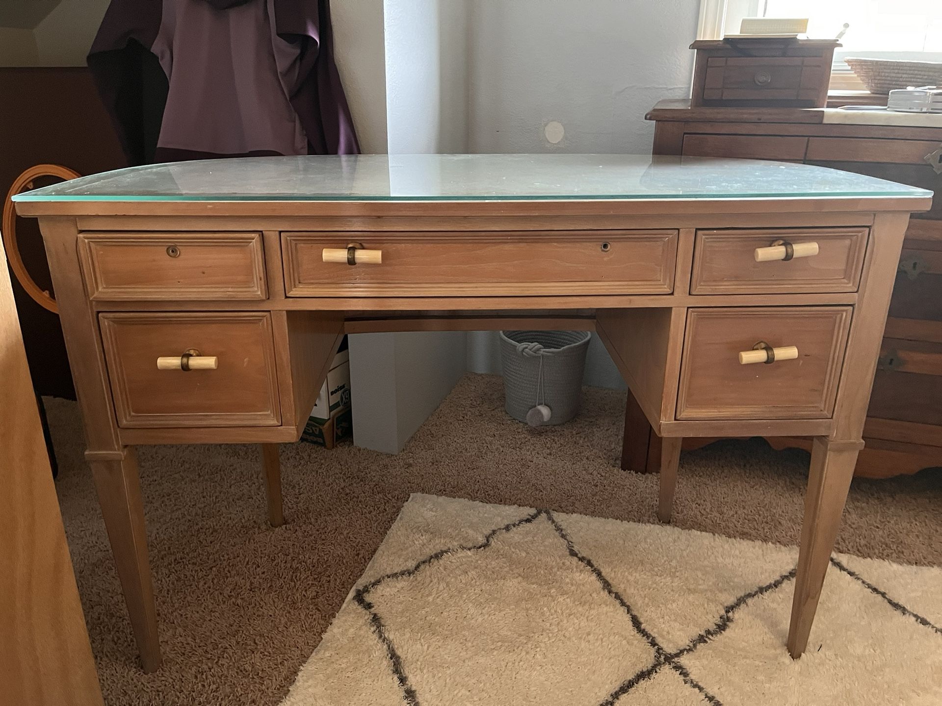 Sligh-Lowry half moon mid-century desk