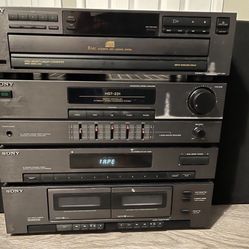 Sony cassette player, radio, speakers