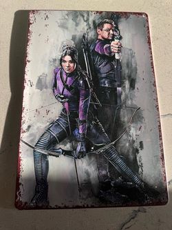 Hawkeye Marvel Metal Tin Wall Sign