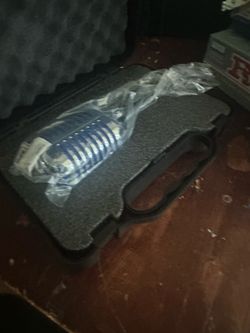 Retro Blue Microphone