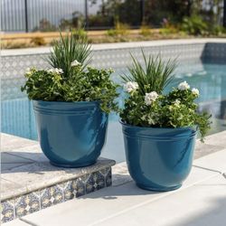 Theo Resin Planters by Trendspot, 2-pack