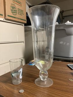 Huge glass cup