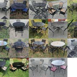Selection of 4 Chair Patio Sets (Circular Tables) $400 - $600