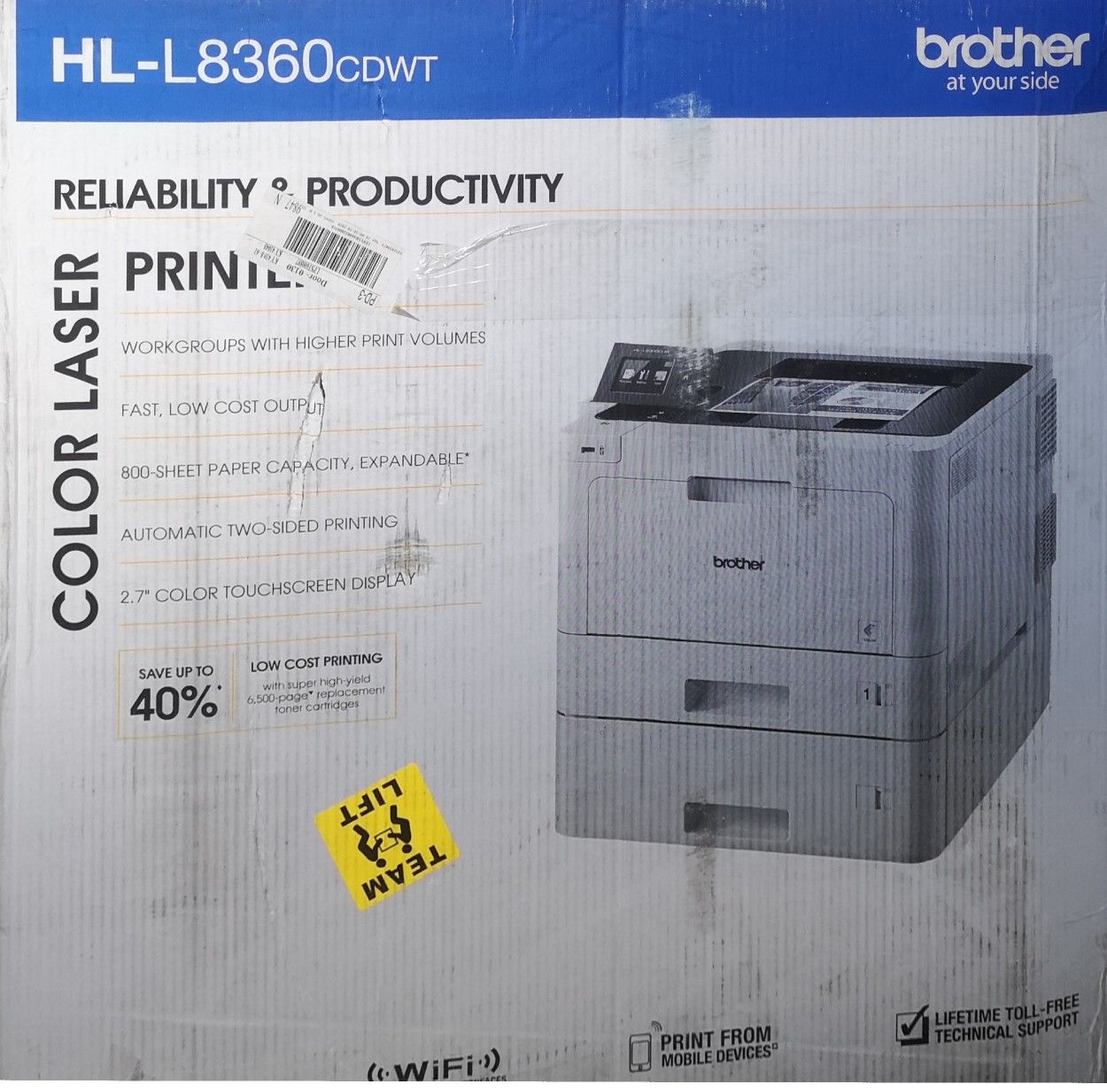 Business Color Laser Printer - Brother HL-L8360CDWT