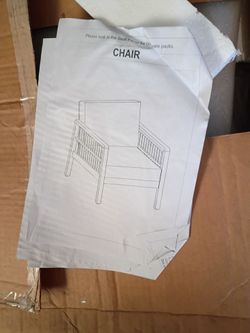 Chair.  New assembly required