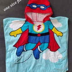 Kid's Bath/ Swimming Towel - Superhero - One Size Fits All