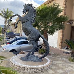 Horse  Brass Statue  10 Fit Tall 