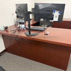 Heavy Duty Executive U-Shaped Office Desk – Commercial Quality