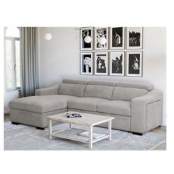 💥Great Deal💥Roxana Fabric Sleeper Sofa with Storage Chaise