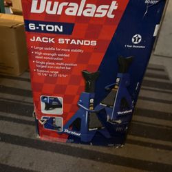 6 Ton Duralast jack stands - Used Once 