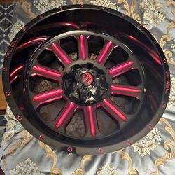22x12 Hardline Gloss Black With Red Tint