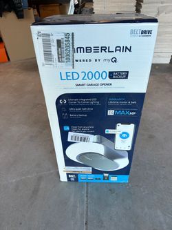 NEW UNOPENED 1-1/4 HP LED Smart Quiet Belt Garage Door Opener with Battery Backup by Chamberlain