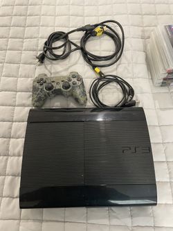 PS3 With Games And Controller