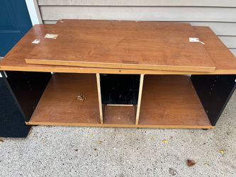 Brown tv stand