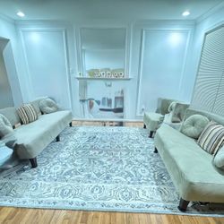 Living Room Sofa Set Elegant 3-Piece Living Room Set – Excellent Condition (Or Best Offer)