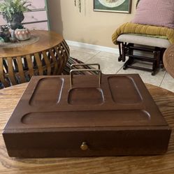 Men’s Wallet Valet Station Dresser Top Jewely Valet Organizer Tray