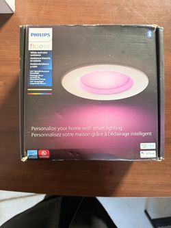 Philips Hue White & Color Ambiance 5/6” Smart Recessed Downlight (Bluetooth + Alexa/Google)
