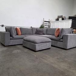 6pc Sectional Couch With Ottoman- Free Delivery‼️