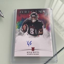 Kyle Pitts autograph Card 