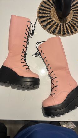 Pink Rave shoes /boots