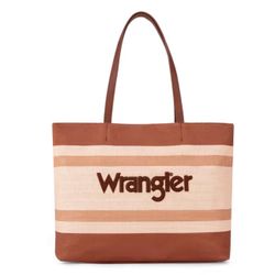 Wrangler Oversized Tote Bag with Top Zipper / New