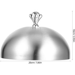 Melting Dome Plate Serving Covers Stainless Steel Basting cheese dome plate covers for dinner plates plate covers to keep food warm Cover Cheese Melti