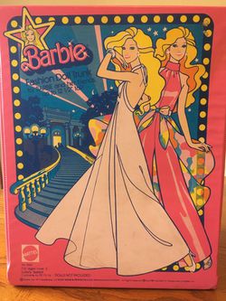 Vintage Barbies with travel box