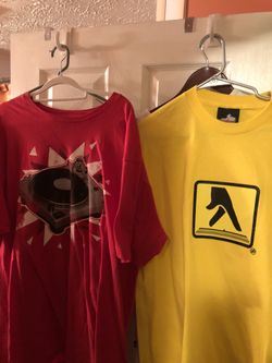 Men’s Large to 2 XL designer T-Shirts and dress shirts