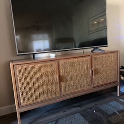 Cane Door TV Stand (modern)