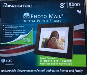 Pandigital Photo Mail 8-Inch LED Digital Picture Frame - vayate -