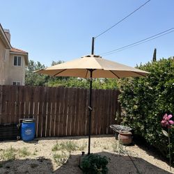 9” FT Market Umbrella Patio Color: Tan Kaky Base Not Included 