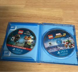 LEGO Jurassic World & Marvel super heroes 2 PS4 and Little Big Planet 3