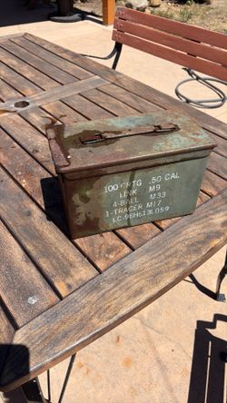 US Military 50 cal ammo can