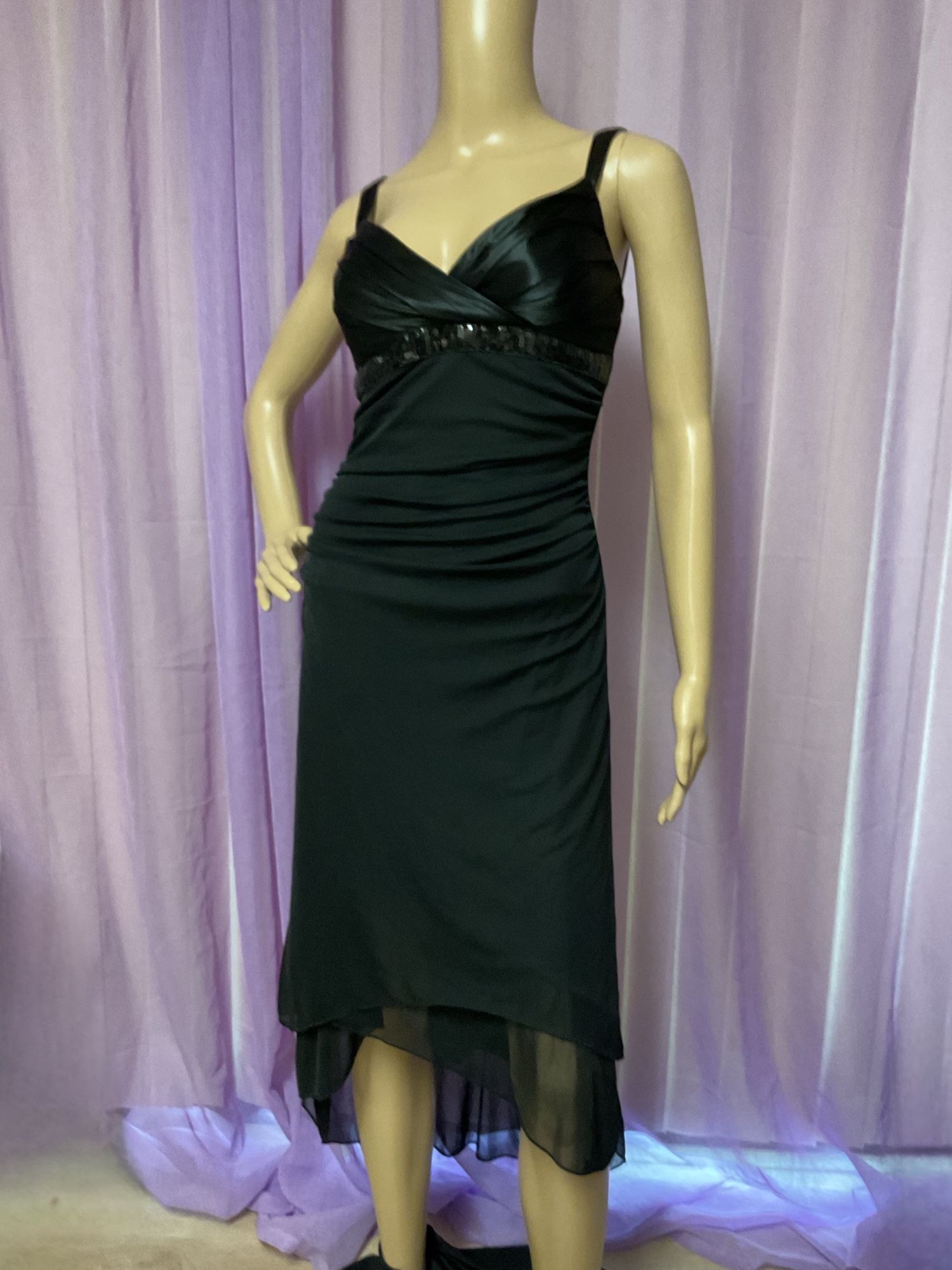 Ruby Rox Junior Medium Black Sequin Formal Dress