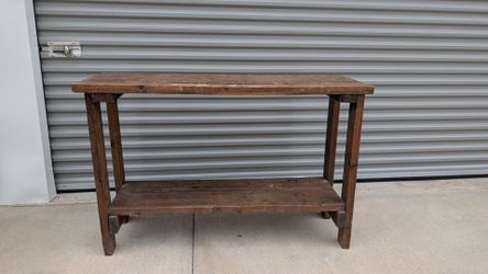 Rustic Solid Wood Entry or Sofa Table